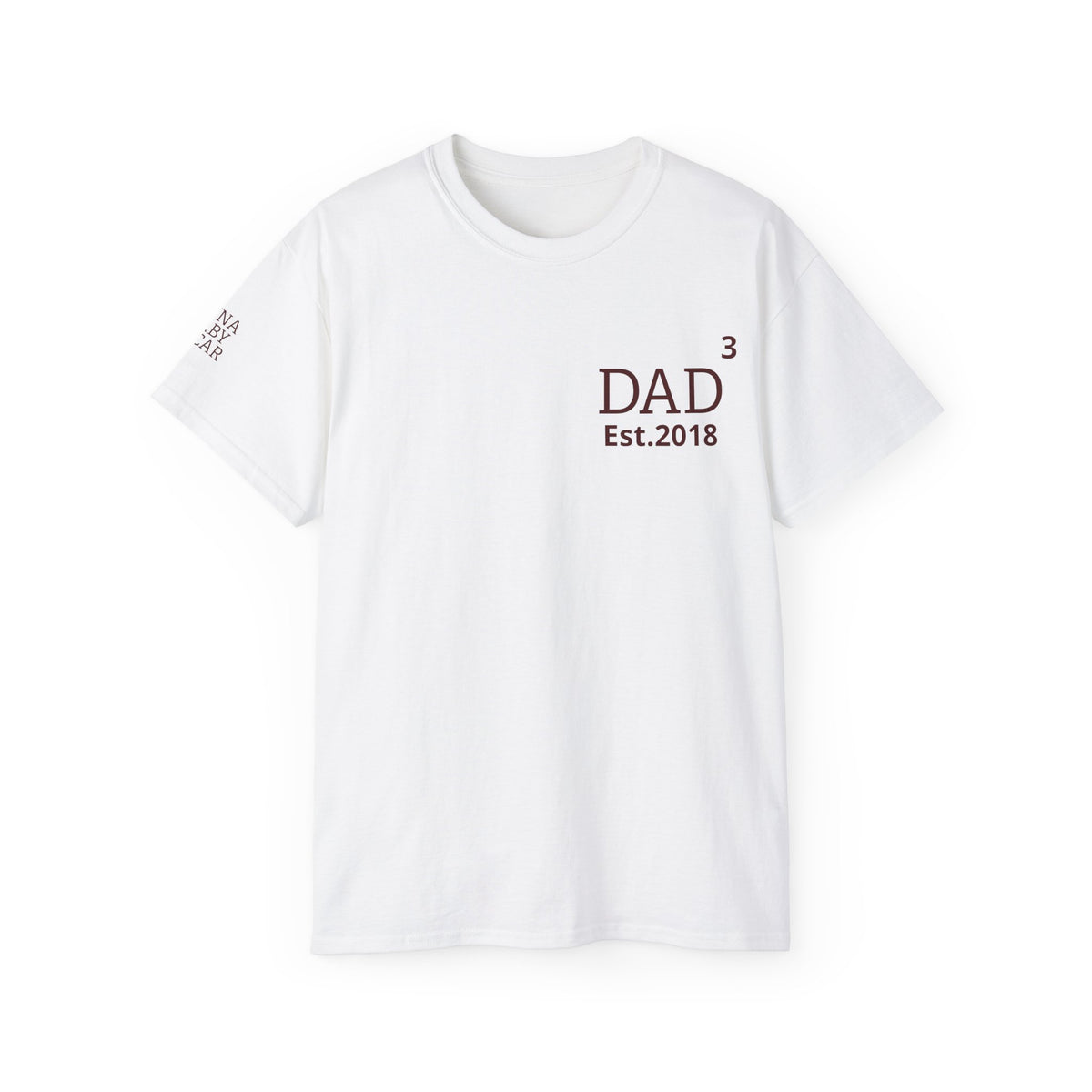 T-Shirt Dad exposant and names of childrens