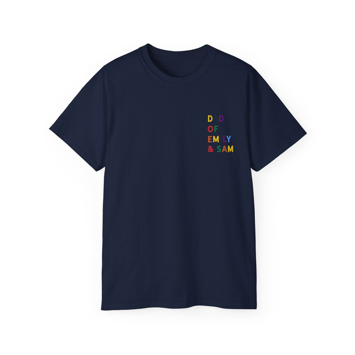 T-Shirt Dad of multicolored name daddy