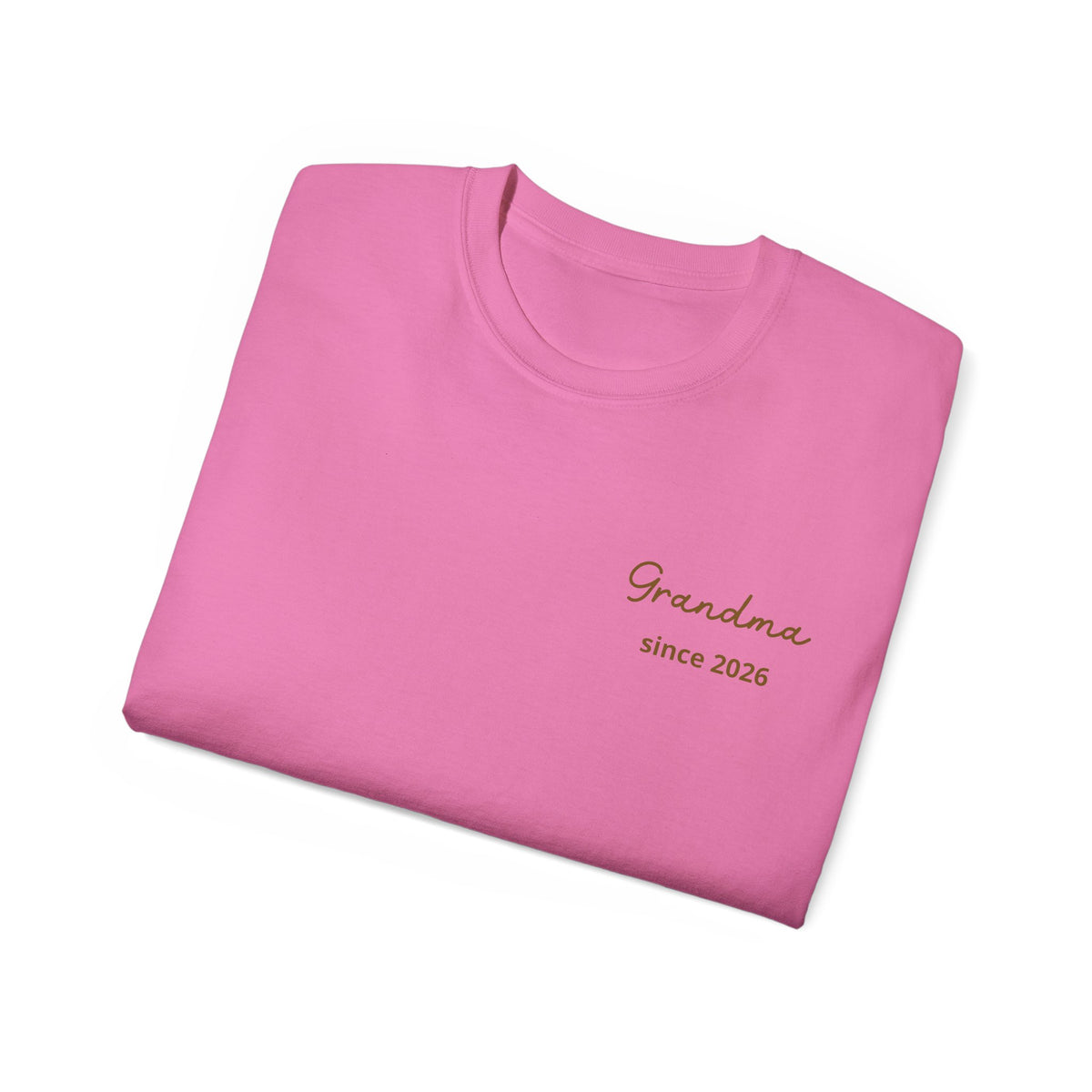T-Shirt Grandma Since Date on Heart and Grandchildren’s First Names on Sleeve