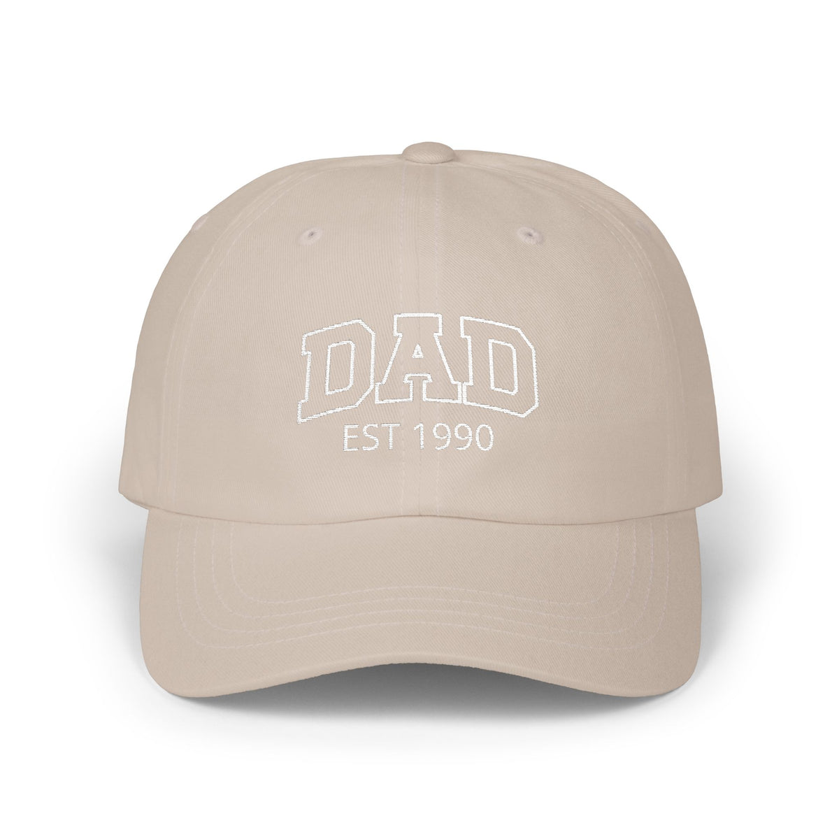 Gorra para papá con bordado curvo y nombres de niños