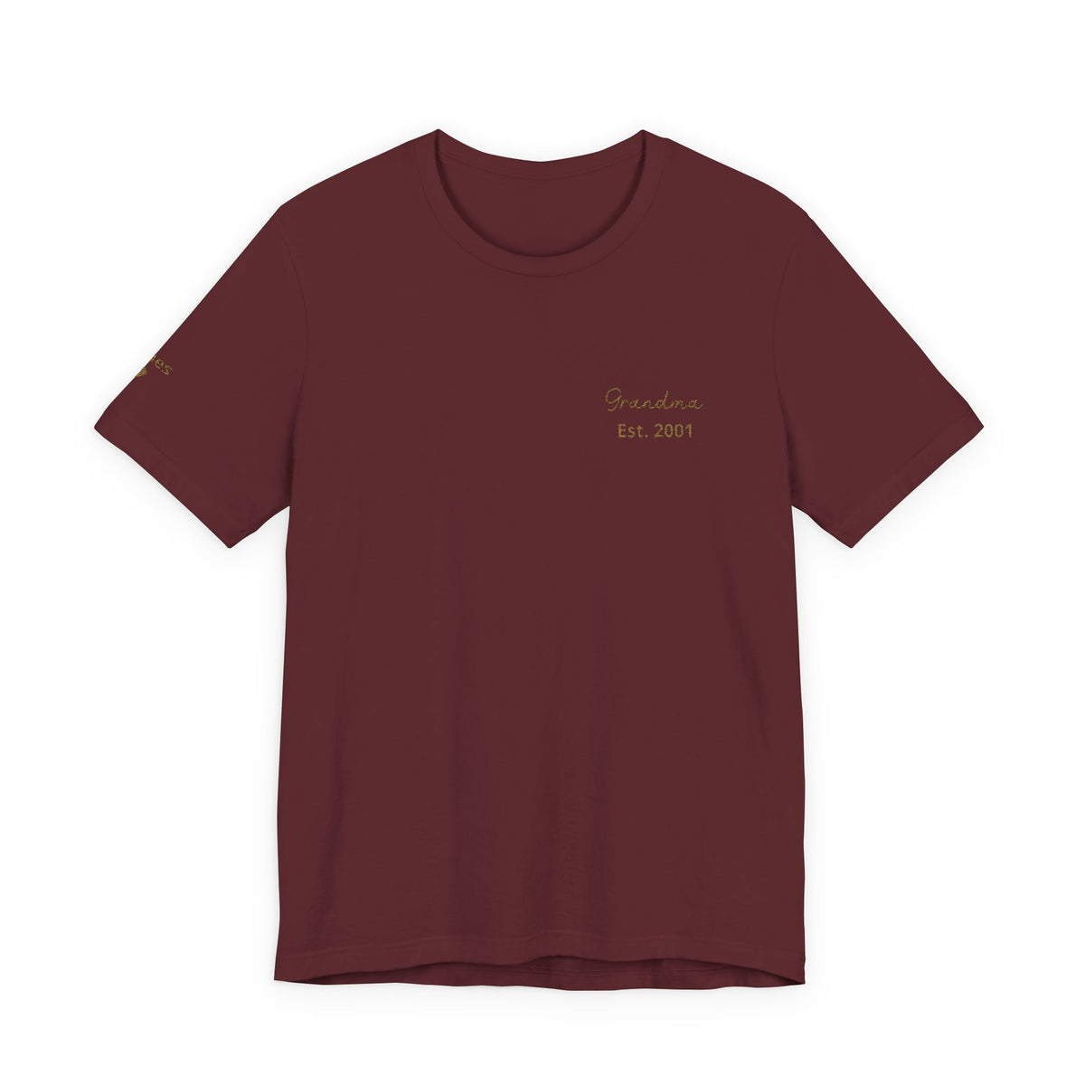 Camiseta "Abuela Personalizada Desde" Bordada con Nombres