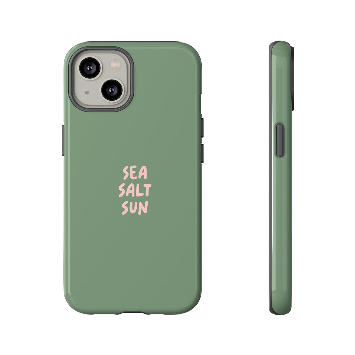 Phone Case Green color with custom text