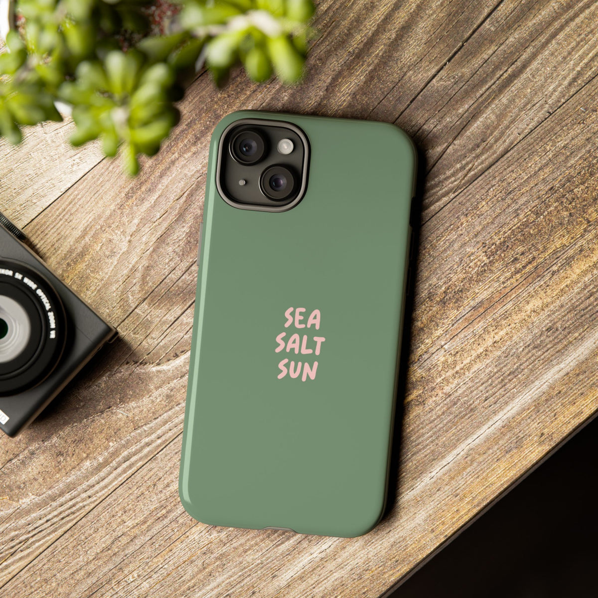 Phone Case Green color with custom text