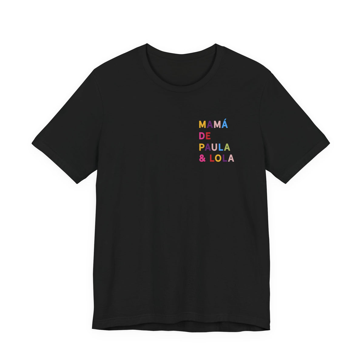 Camiseta multicolor personalizada para la mamá