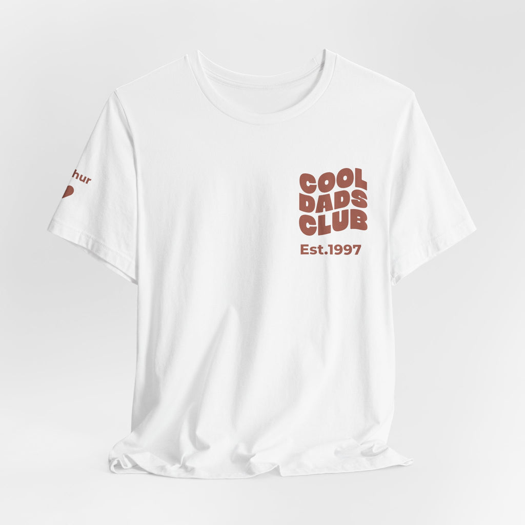 T-Shirt Cool Dads club and names on sleeve