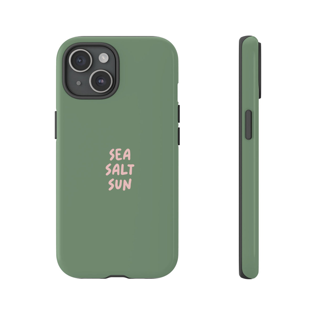 Phone Case Green color with custom text