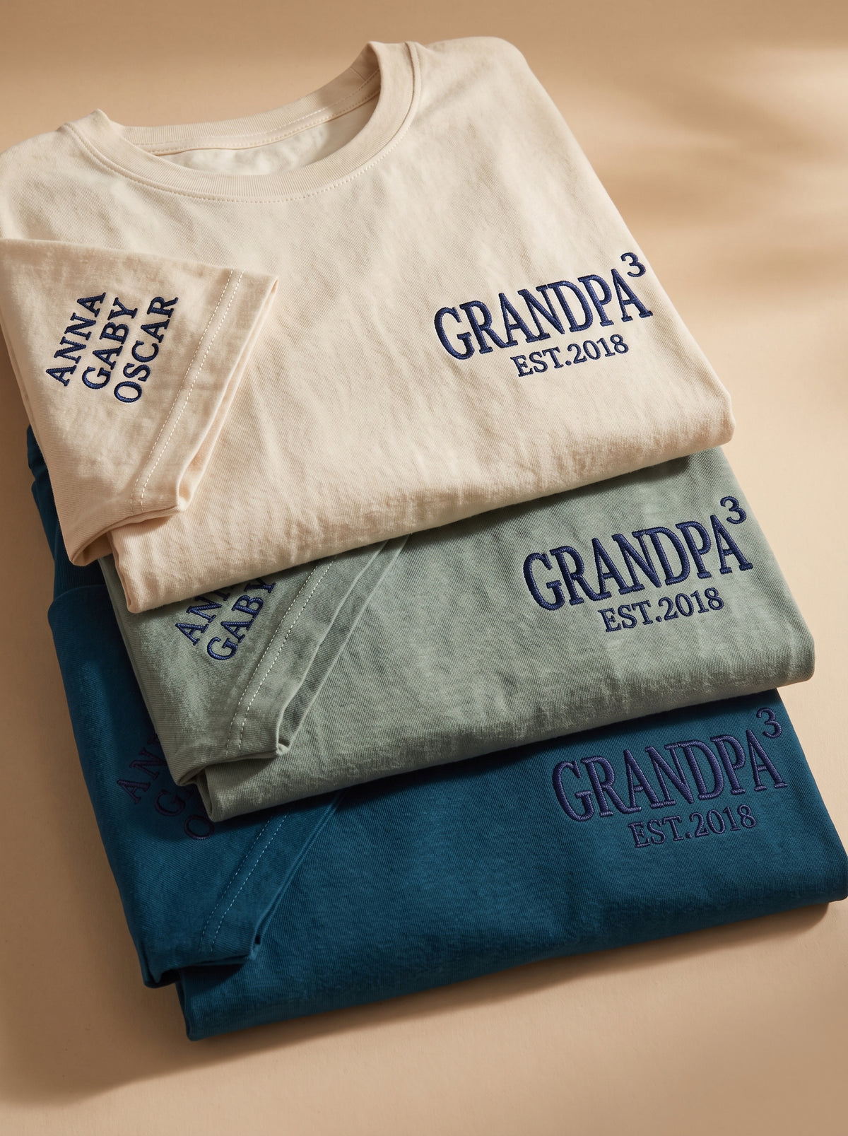 T-shirt Exponent Grandpa embroidered and personalized